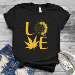 Love Sunflower And Cannabiiis Classic Handmade Shirt