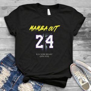 Mammba Out 24 Rip Kobbe Bryyant 1978 2020 Shirt - La Lakeers Kobbe Bryyant Jersey Men Handmade Shirt