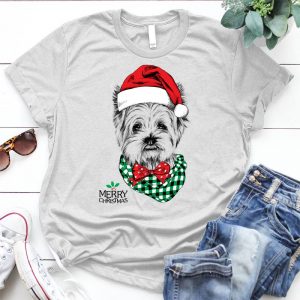 Merry Christmas Yorkie Santa Claus Happy New Year Dog Lover Pet, Dog Love, Animal, Dog Meme, Funny Dog, Cute Dog, Personalized