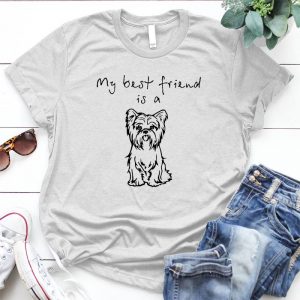 My Best Friend Is A Yorkie Dog Lover Pet, Dog Love, Animal, Puppy, Dog Meme, Funny Dog, Cute Dog, Personalized Quote, Cartoon