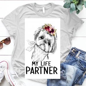 My Life Partner Shih Tzu Dog Lover Gift Shih Tzu Gift, Funny Dog, Gift For Her, Shih Tzu Mom, Dog Lover