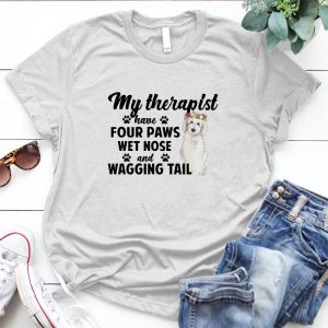 My Therapist Groodle Goldendoodle Dog Owner Lover Golden Doodle Gift , Goldendoodle, Doodle Mom Paw, Goldendoodle Mom Shirt