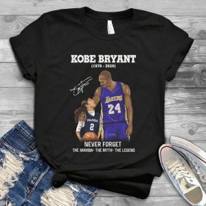Never Forget The Maambba The Myth The Legend Kobbe Bryyant Tee – Father And Daughter Kobbe Bryaant And His Daughter Memories Gift For Father’s Day Handmade Shirt