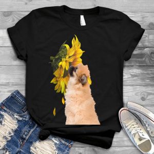 Pomeranian And Sunflower Pomeranian Image Nice Pomeranian, Lovely Pomeranian, Nice Present For Dog Lover