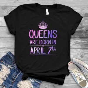 Queens Are Born In Apirl 7th Girl Quote, Personalized D Gift For Girl Girl Quote, Personalized D Gift For Girl, April Girl, Best Girl Saying, Meaningful Gift To Girl