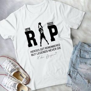 Rip 1978-2020 Heroes Get Remembered Legends Never Die Kobbe Bryyant Handmade Shirt