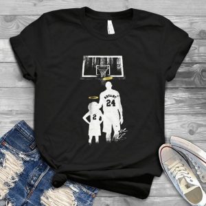 Rip Black Mammba Kobbe-bryyant And Daughter Gianna Bryyant In Heaven Handmade Shirt
