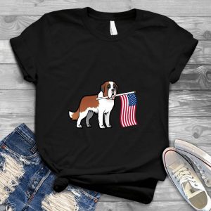 Saint Bernard Saint Bernard Image Cute Dog, Pet Image, American Flag
