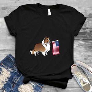 Sheltie With Flag Sheltie Image American Sheltie, Cute Sheltie, Sheltie With American Flag