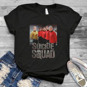 Suicides Squads Red Shirts In Staar Treks-cute Redshirts Captain Kirkk Handmade Shirt_167_177