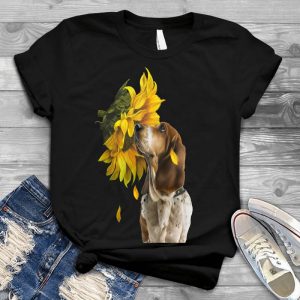Sunflower And Basset Hound Dog And Flower Mix Basset Hound Dog, Basset Hound Puppy, Dog Sunflower Funny, Images For Sunflower And Basset, Dog Pet