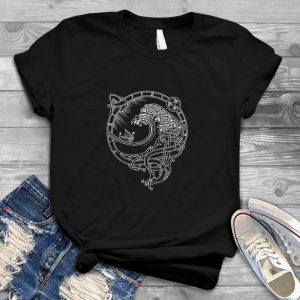 T-Shirt For Dragons Celticknot Runes - Handmade Shirt