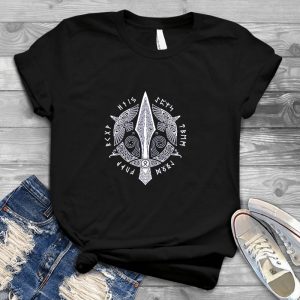 T-Shirt For Ravens Knotwork Viking Raven Runes Celticknot - Handmade Shirt