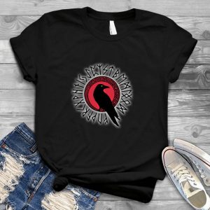 T-Shirt For Ravens Knotwork Viking Vikingshistory Runes - Handmade Shirt