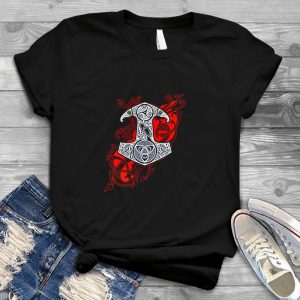 T-Shirt For Ravens Knotwork Yggdrasil Runes Celticknot - Handmade Shirt