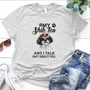 Talking With Shih Tzu Best Personalized Gift For Shih Tzus Lovers My Shih Tzu And Me, Gossip With My Shih Tzu, Shih Tzu Can Talk