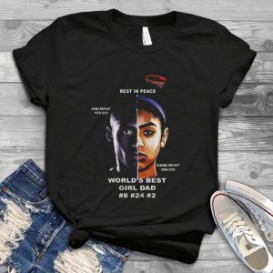 The Mammba Rest In Peace Kobbe Bryyant 1978-2020 And Gianna Bryant 2006-2020 Worlds Best Girl Dad 8-24 Handmade Shirt