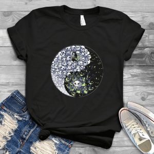 The Nightmaare Before Chriiistmas Yinyang Tee – Cute Shirt Of Jack Skellinggton Handmade Shirt_178_188