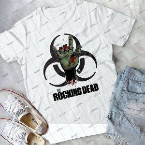 The Rocking Dead Metal Rock Biohazard Funny Tee – Funny The Walking Dead For Rock Lovers Handmade Shirt_189