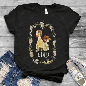 The Walking Dead Carl Grimes And Rick Grimes Cartoon Art Best Movies Season 2020 Handmade Shirt_17