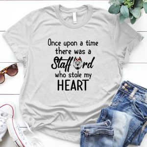 There Was A Stafford Stole My Heart Cute Dog Face Cat Lover, Animal, Pet, Cute Dog Quote