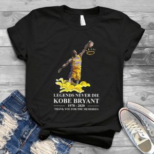 Vintage Kobbe Bryaant Play Basketball Legends Never Die Thank You For The Memories Tshirt - Kobbe Bryaant Jersey Original Handmade Shirt