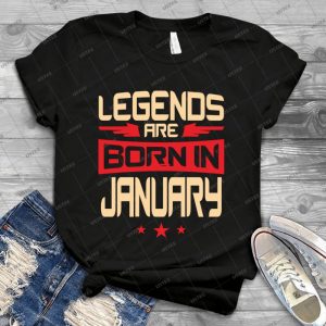 01 Legends Are Born In January 31 - Vintage Mens Shirt Tshirt For Women Classic Handmade Shirt Retro Graphic Tee