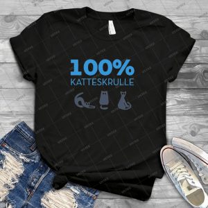 100 Katteskrulle Bl - Vintage Mens Shirt Tshirt For Women Classic Handmade Shirt Retro Graphic Tee