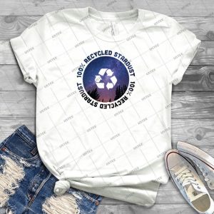 100% Recycled Stardust - Vintage Men's Shirt Tshirt For Women Classic Handmade Shirt Retro Graphic Tee