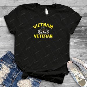 101st Airborne Vietnam Veteran - Vintage Mens Shirt Tshirt For Women Classic Handmade Shirt Retro Graphic Tee
