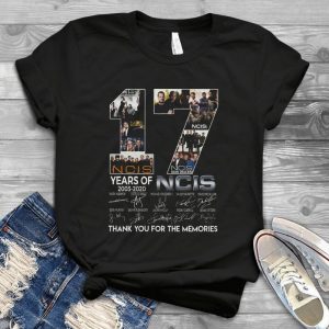 17 Years Of Ncis All Members Signature Thank You For The Memories Best Movie Handmade Shirt