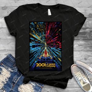2001 A Space Odyssey - Movie Poster 69 - Vintage Mens Shirt Tshirt For Women Classic Handmade Shirt Retro Graphic Tee