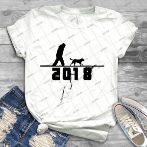 2018 Dog And Man - Best Unisex Trending Handmade T-shirt Gift Idea For Men T-shirt For Woman