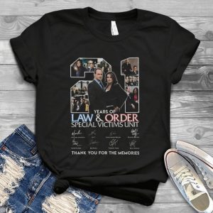 21 Years Of Law & Order Special Victim Unit Thank You For The Memories Handmade Shirt