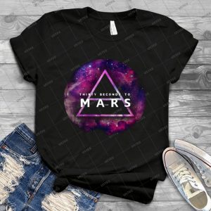 30 Seconds To Mars- Galaxy Design - Gift Idea Shirt For Men Tee For Women Classic Retro Vintage Graphic T-Shirt