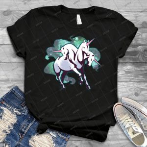 3 Headed Unicorn 38 - Vintage Mens Shirt Tshirt For Women Classic Handmade Shirt Retro Graphic Tee