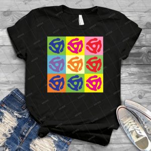 45 Record Holder Pop Art T-Shirt - Gift Idea Shirt For Men Tee For Women Classic Retro Vintage Graphic T-Shirt