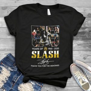 55 Years Of Slash 1965 2020 Thank You For The Memories Signature Tee - Guns N Roses Slash Rock Band Shirt For Men Handmade Shirt_02