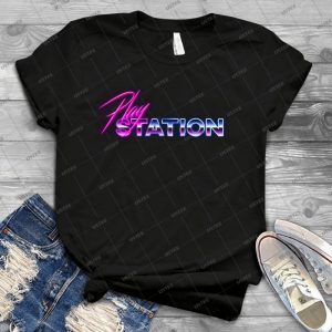 80s Playstation Logo 41 - Trending Shirt For Women Vintage Retro Tee For Men Kid's T-Shirt Handmade Shirt