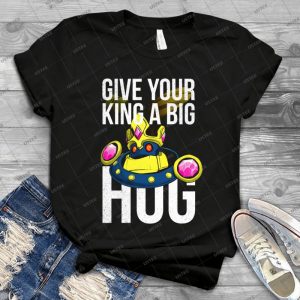 A Big Hug - Vintage Mens Shirt Tshirt For Women Classic Handmade Shirt Retro Graphic Tee
