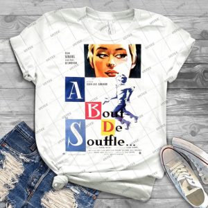 A Bout De Souffle - Breathless - - Jean-Luc Godard 2 - Trending Shirt For Women Vintage Retro Tee For Men Kid's T-Shirt Handmade Shirt