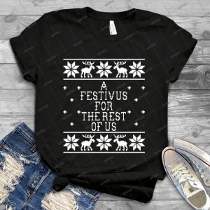 A Festivus For The Rest Of Us-Ugly Sweater-Seinfeld - Vintage Mens Shirt Tshirt For Women Classic Handmade Shirt Retro Graphic Tee