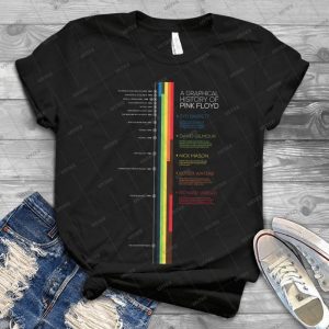 A Graphical History Of Pink Floyd - Pink Floyd Music Band Handmade Shirt
