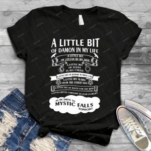 A Little Bit Of Damon In My Life  86 - Vintage Mens Shirt Tshirt For Women Classic Handmade Shirt Retro Graphic Tee