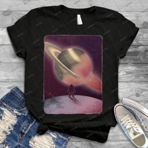 A View From Enceladus 77 - Vintage Mens Shirt Tshirt For Women Classic Handmade Shirt Retro Graphic Tee