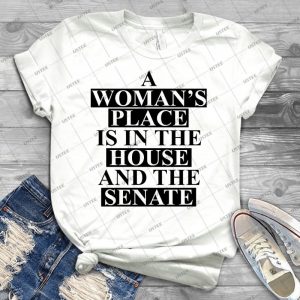 A Woman S Place--- - Vintage Men's Shirt Tshirt For Women Classic Handmade Shirt Retro Graphic Tee