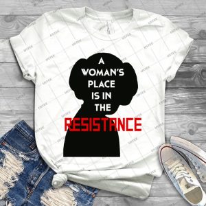 A Woman S Place Is In The Resistance - Gift Idea Shirt For Men Tee For Women Classic Retro Vintage Graphic T-Shirt