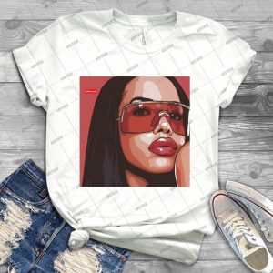 Aaliyah Artwork 48 - Trending Shirt For Women Vintage Retro Tee For Men Kid's T-Shirt Handmade Shirt