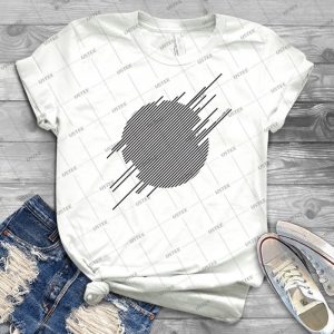 Abshapes In A Disc  85 - Vintage Men's Shirt Tshirt For Women Classic Handmade Shirt Retro Graphic Tee