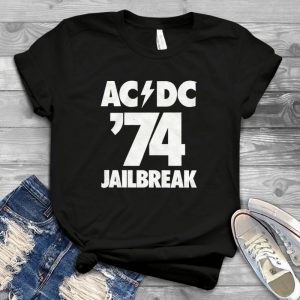 Acdc 1974 Jailbreak Funny Classic Tshirt - Vintage Acdc T Shirt - Acdc Shirts For Teen Girls - Acdc+t+shirt - Concert T Shirts For Men Handmade Shirt